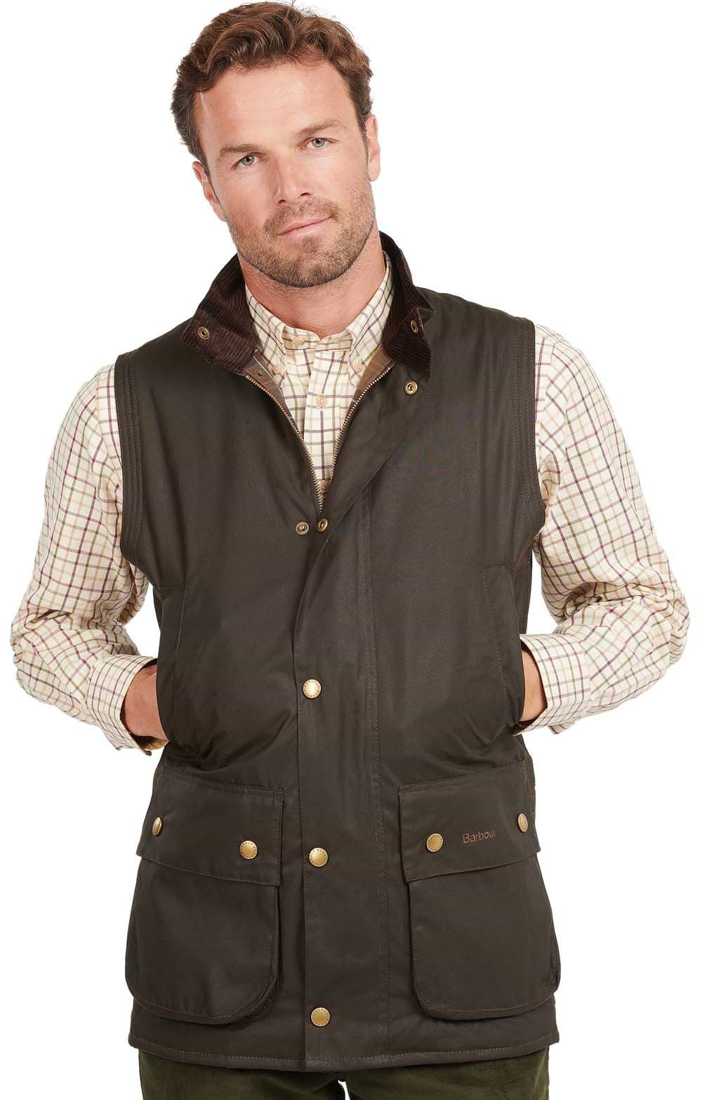 Men's Westmorland Wax Gilet - Olive