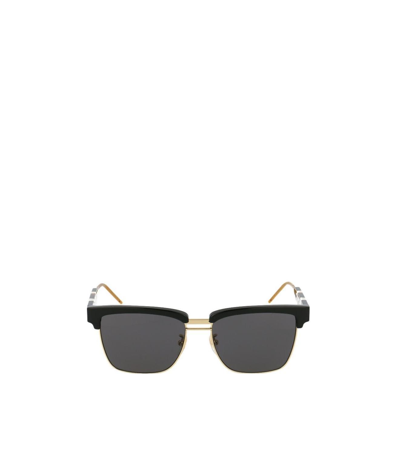 Eyewear Half-Rim Squared Sunglasses