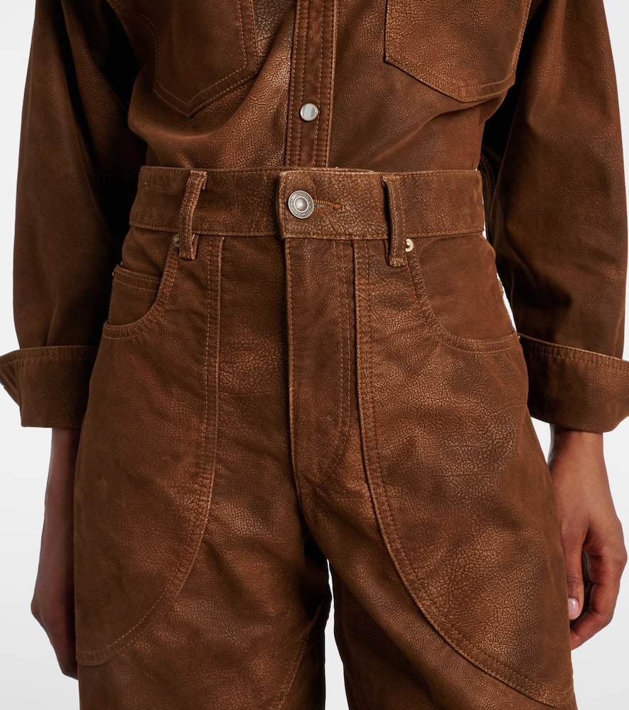 Kelvina faux leather pants