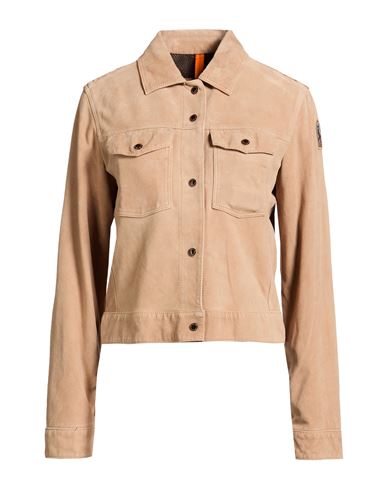 Woman Jacket Sand Size S Goat skin