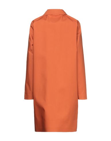 Woman Overcoat & Trench Coat Rust Size M Cotton, Polyester, Polyurethane