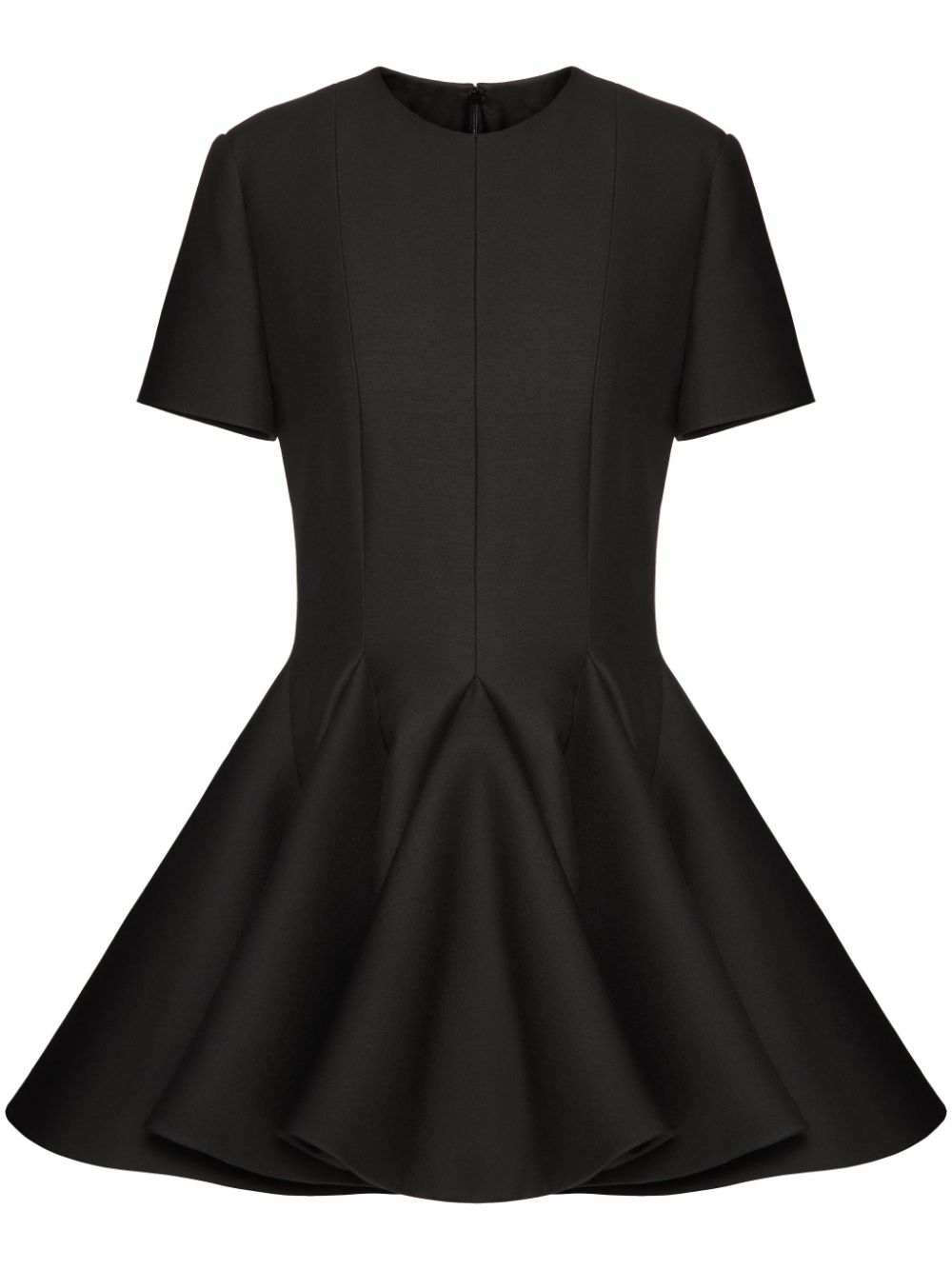 Flared mini dress - Black