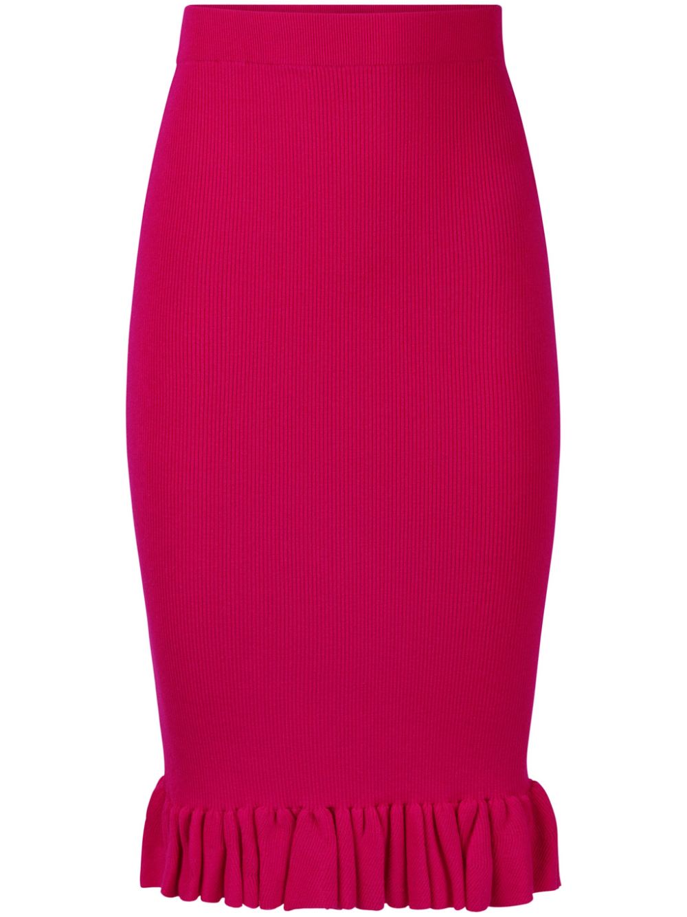Ruffled peplum skirt - Red