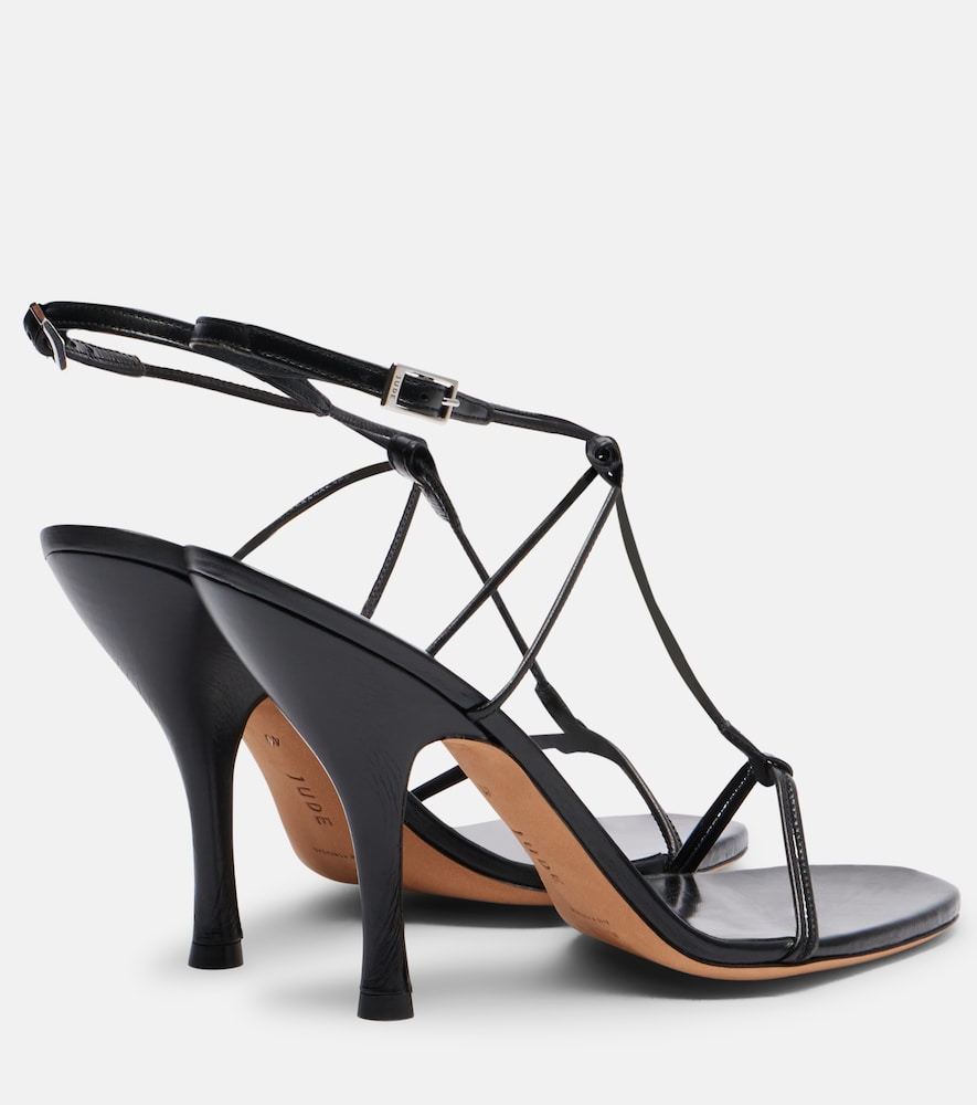 Mixer leather sandals