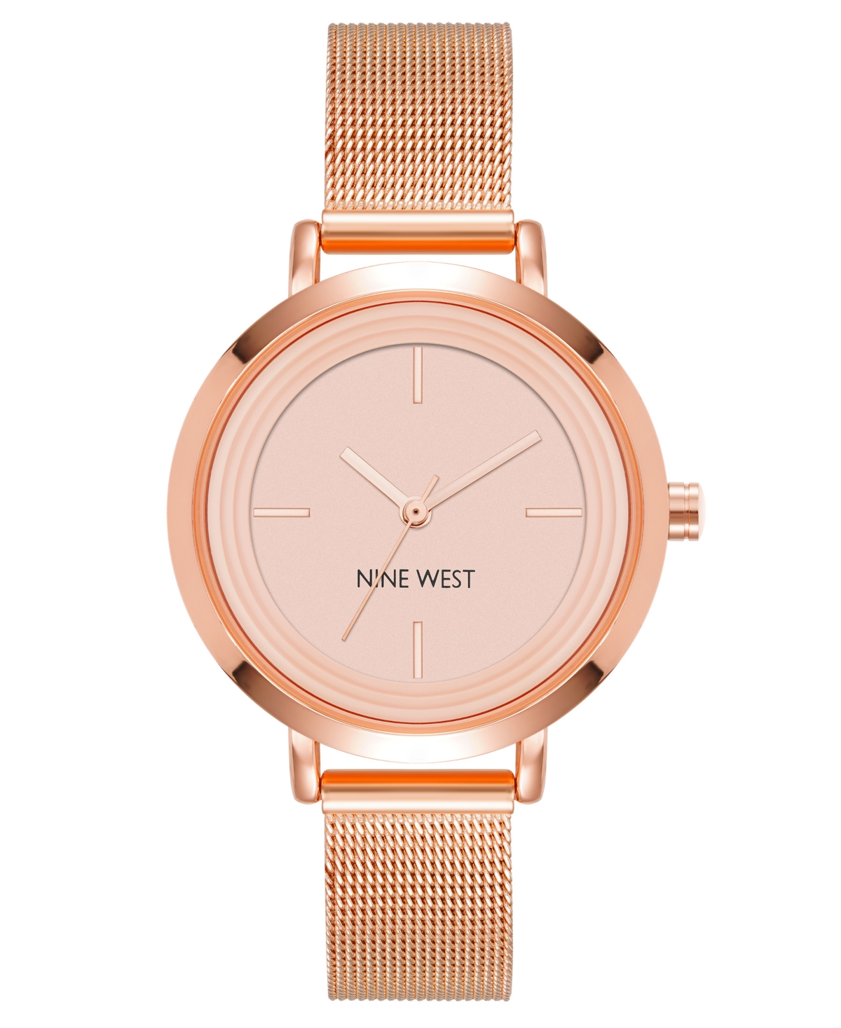 Women's Quartz Rose Gold-Tone Stainless Steel Mesh Band Watch, 34mm - Rose Gold-Tone
