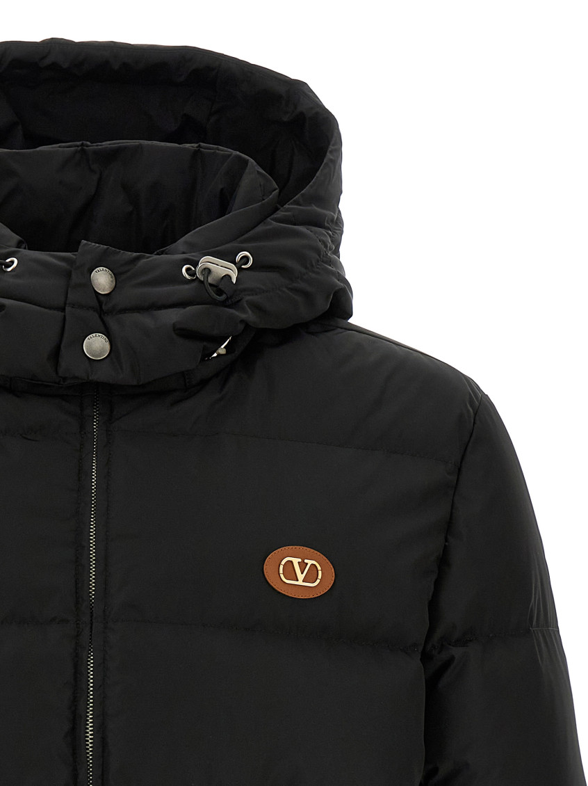 Black Logo Hood Jacket
