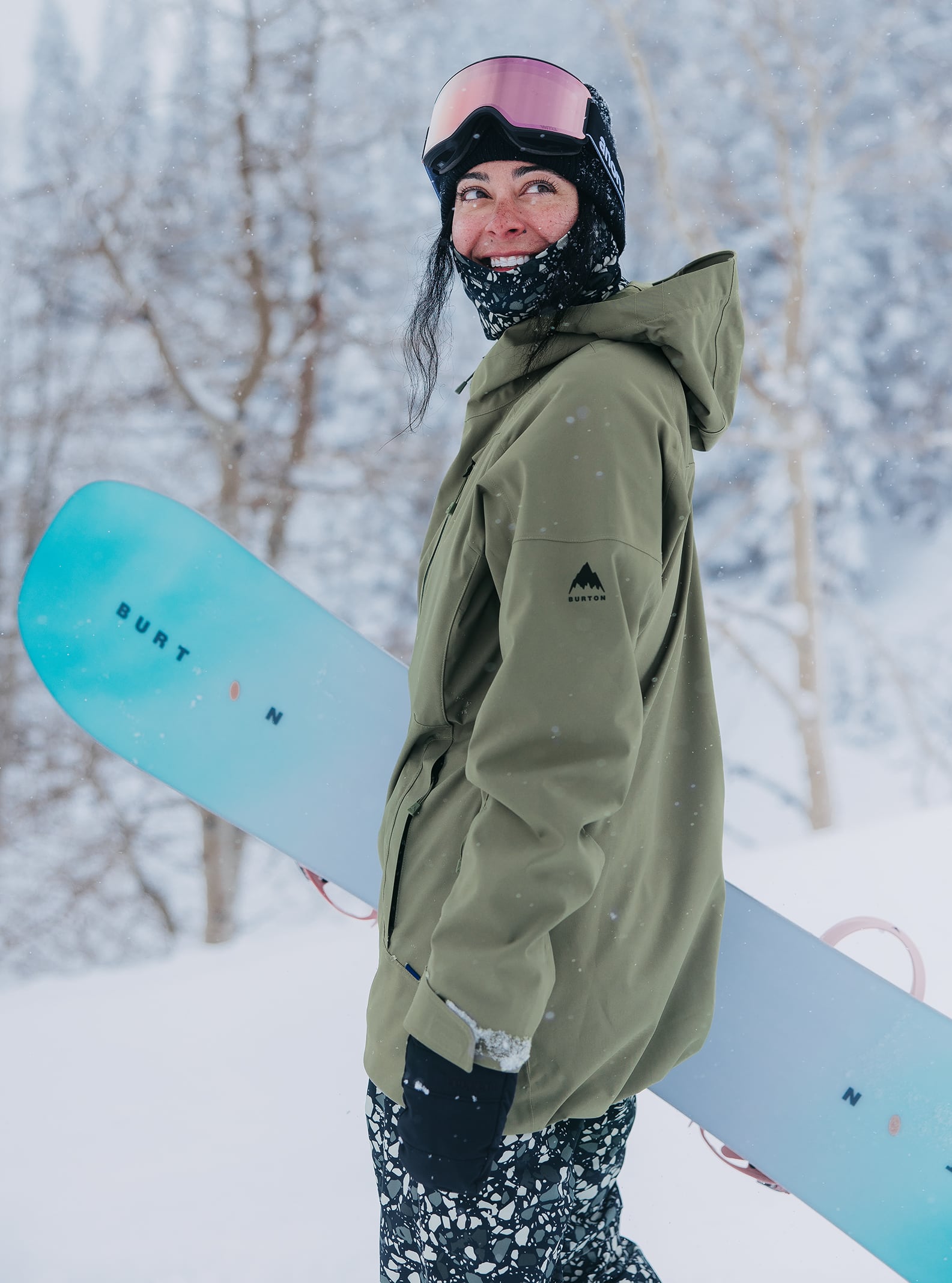 Burton Women's Pyne 2L Jacket, Forest Moss, L
