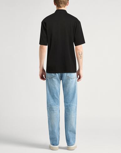 Man Shirt Black Size L Lyocell, Cotton, Elastane