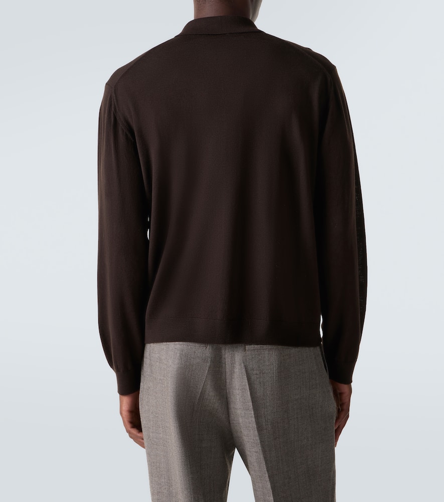 Evening argyle wool cardigan