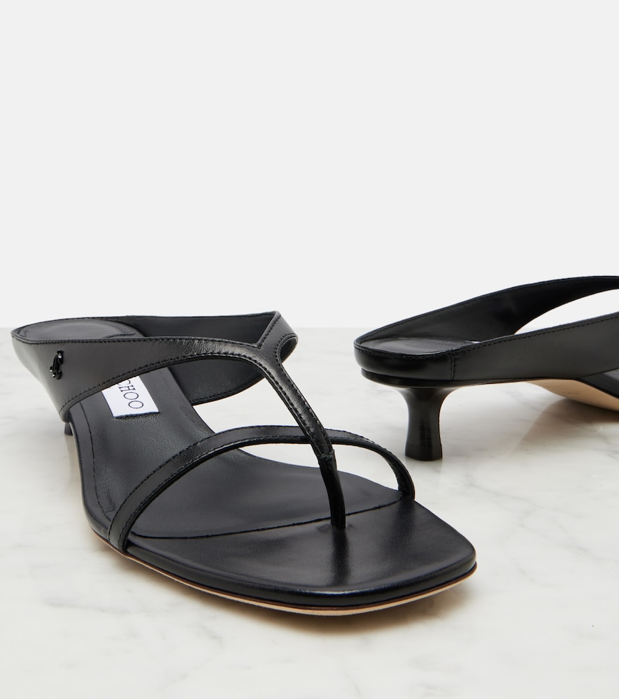 Emery leather thong sandals