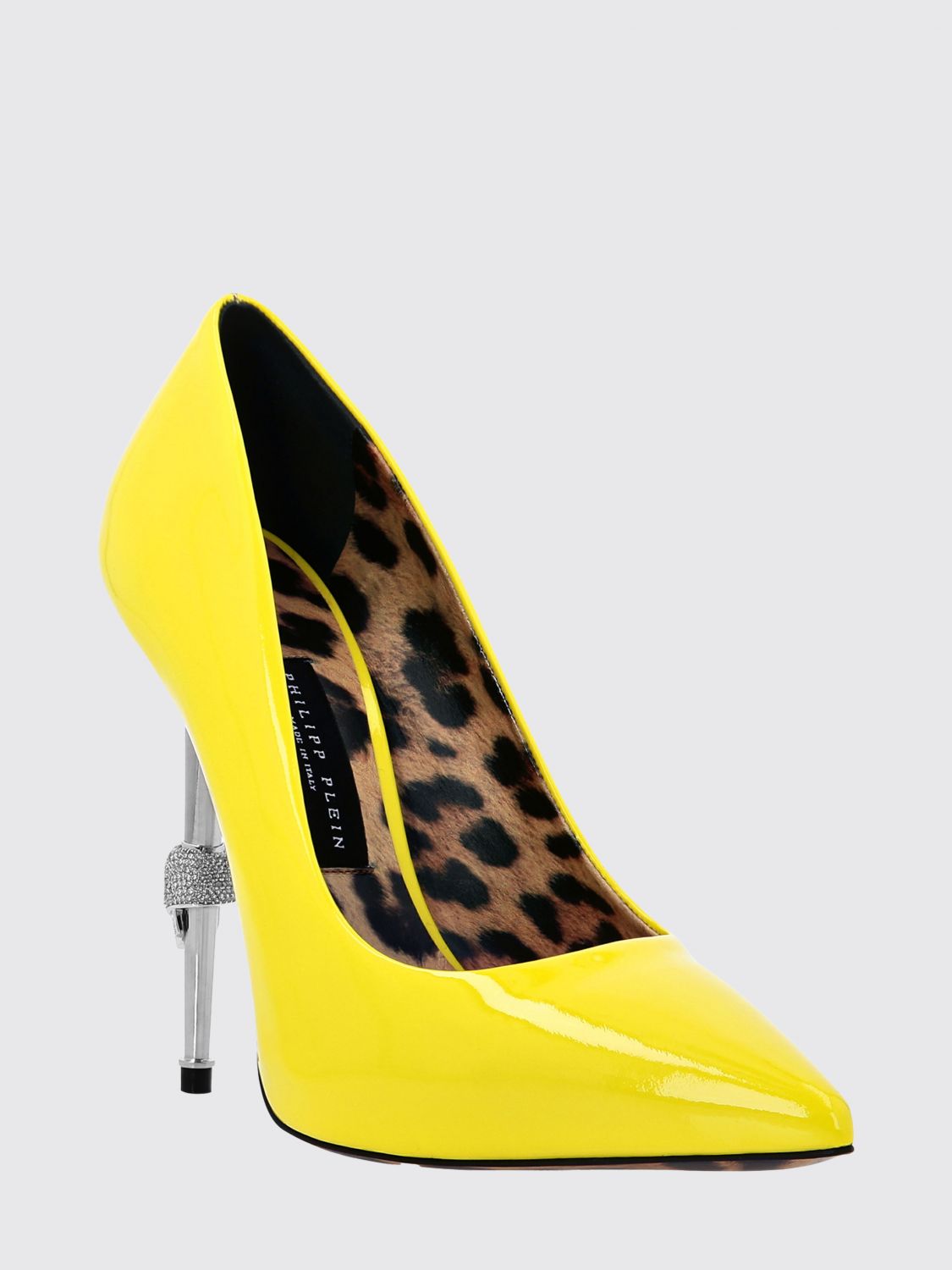 Skull pointed-toe pumps - Red