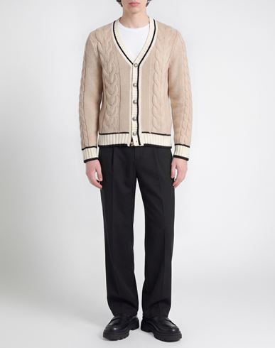 Man Cardigan Beige Size S Wool, Polyacrylic, Alpaca wool, Viscose