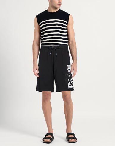 Man Shorts & Bermuda Shorts Black Size XL Cotton