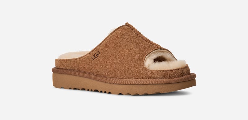 ® Kids' Greenport Slide Sheepskin Slippers in Chestnut