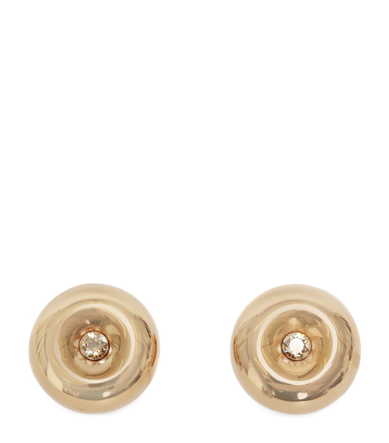 Bumper-Moon Crystal Earrings