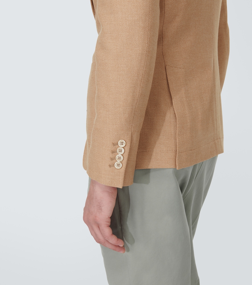 Wool, cashmere, and silk blazer