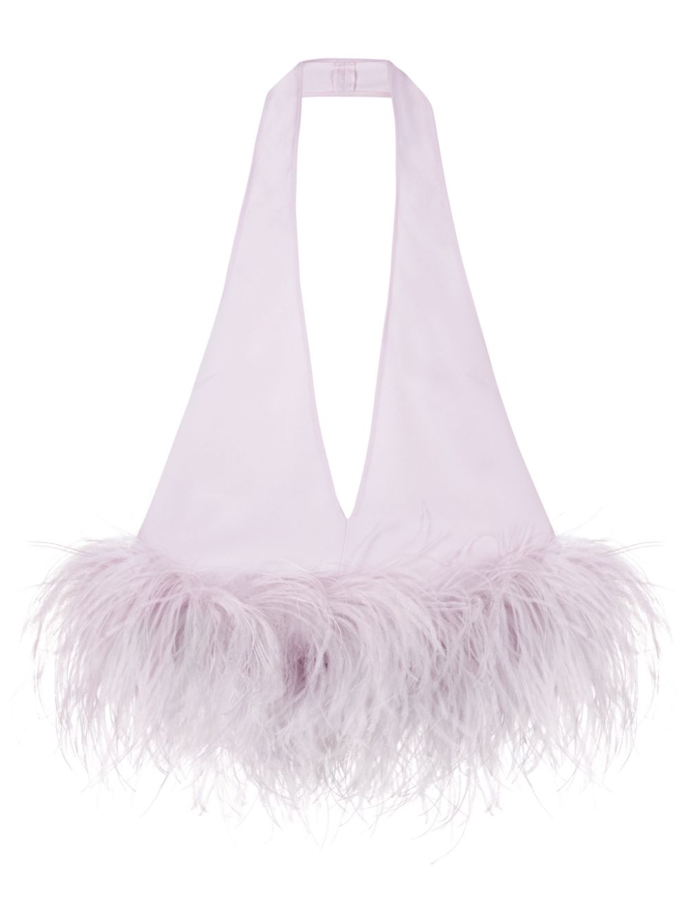 Salina feather-detail blouse - Pink