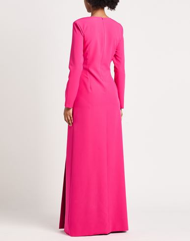 Woman Maxi dress Fuchsia Size 6 Polyester, Elastane