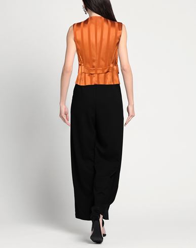 Woman Tailored Vest Orange Size 4 Viscose