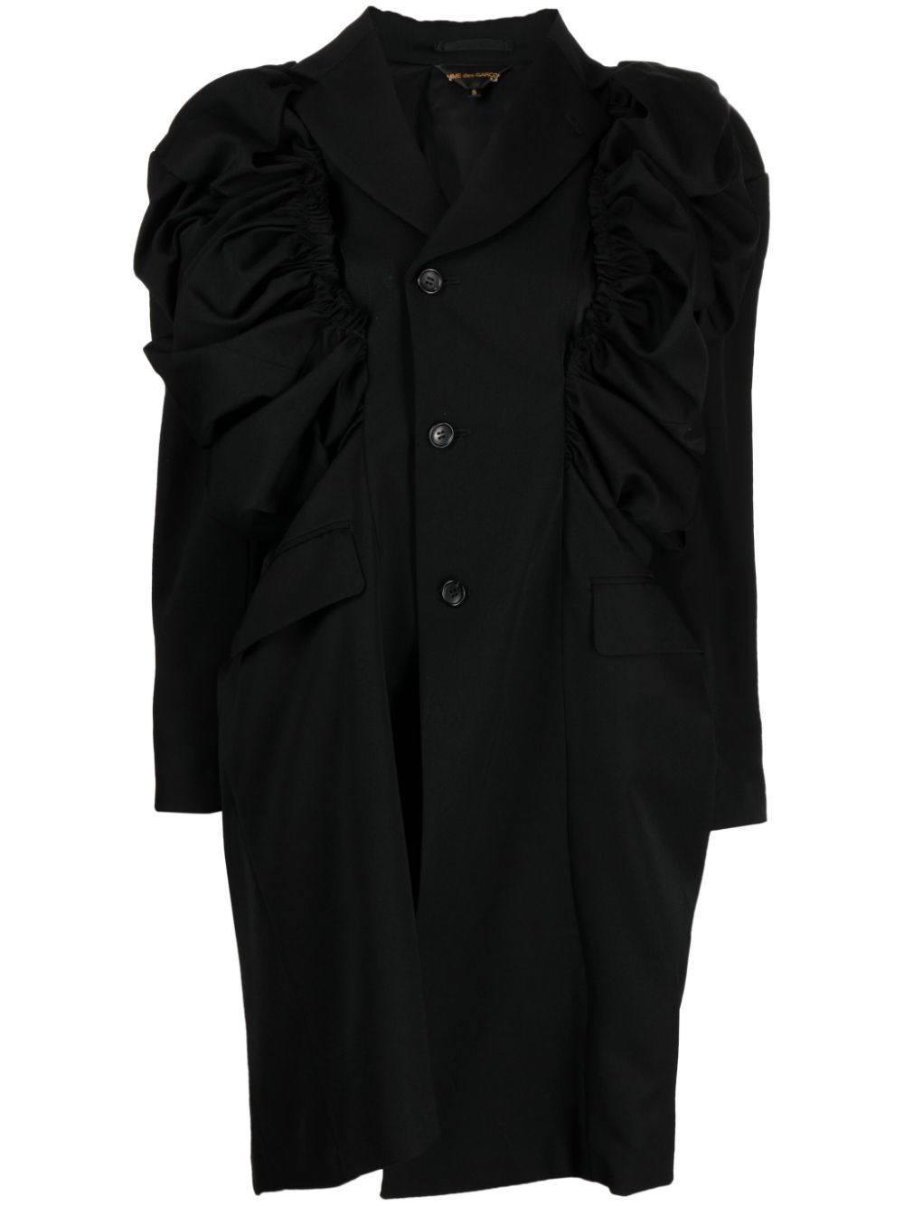 Asymmetric oversized blazer - Black