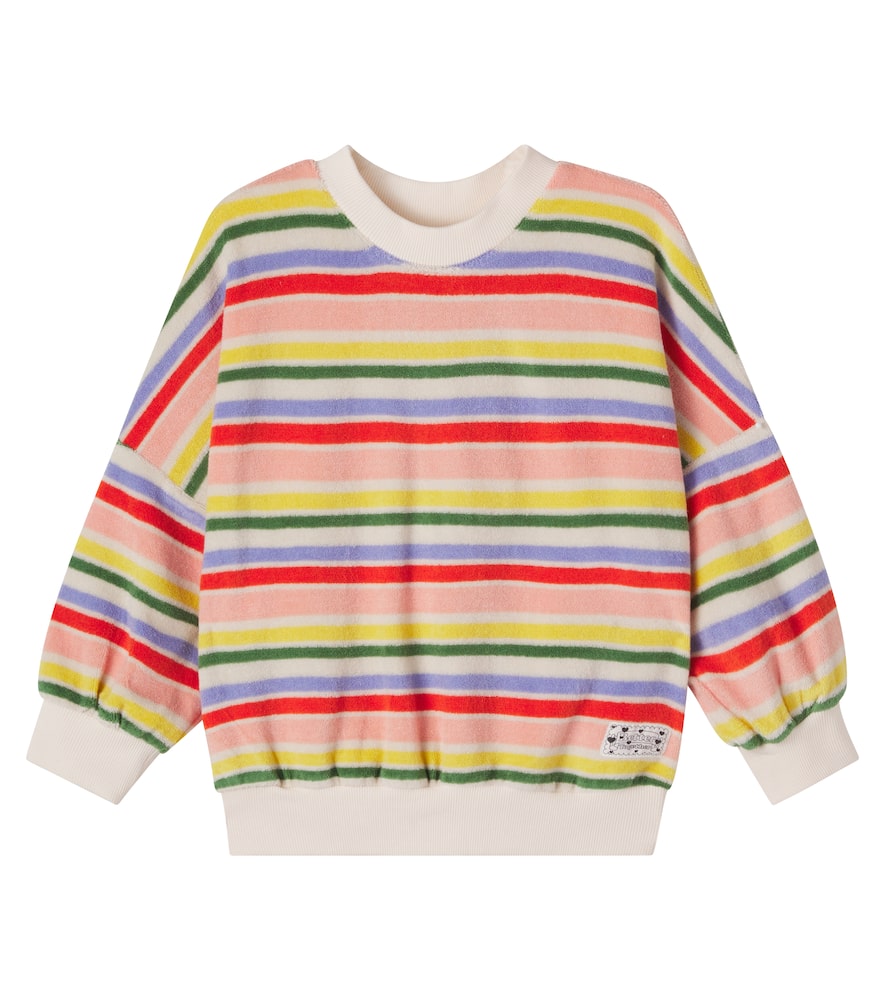 Marika striped cotton-blend sweatshirt