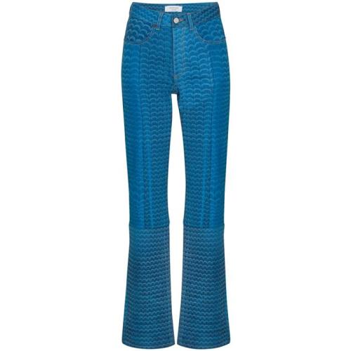 Moonfish Skin panelled jeans - Blue