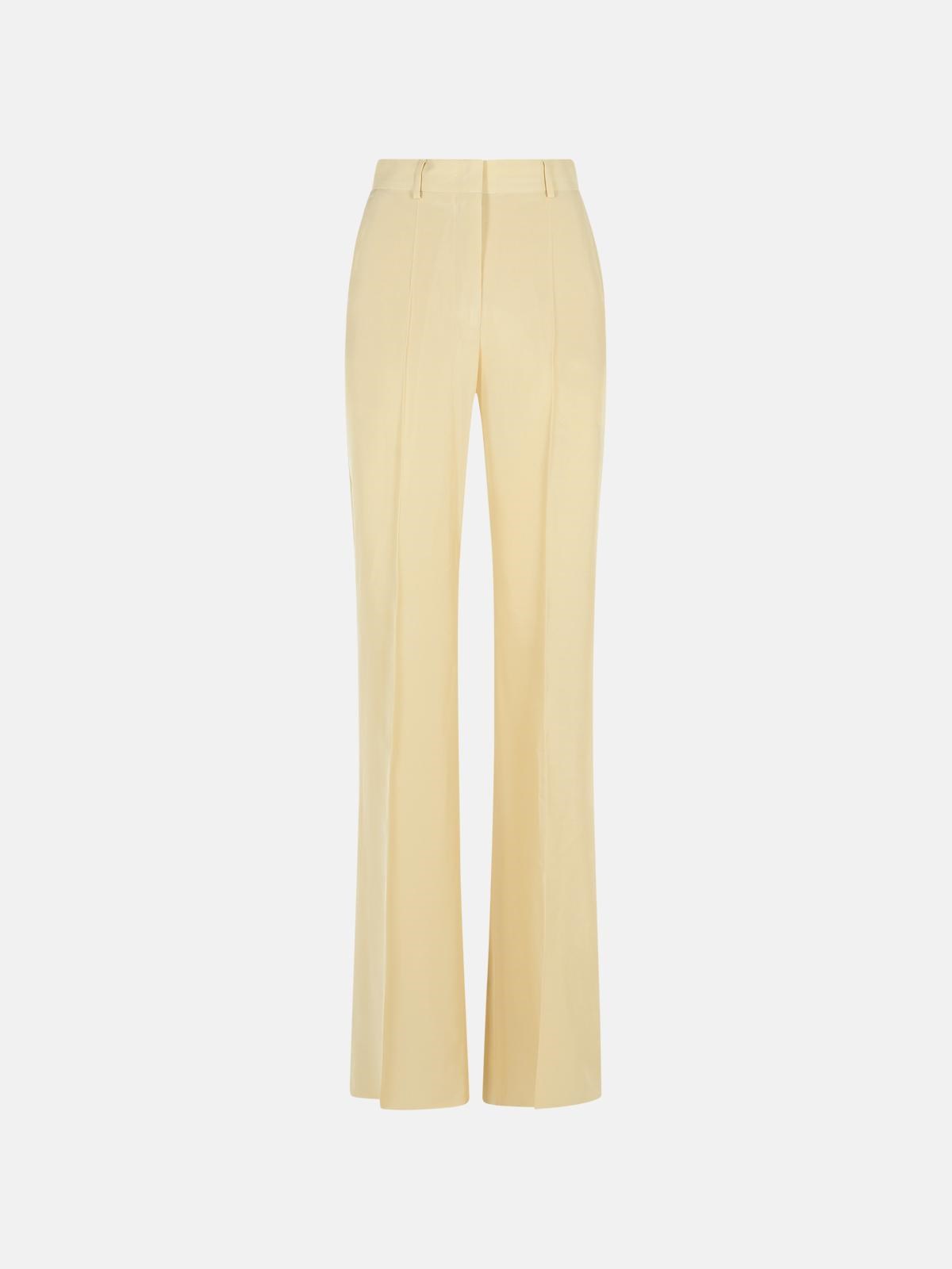 SPORTMAX 'Orario' Ivory Viscose Trousers