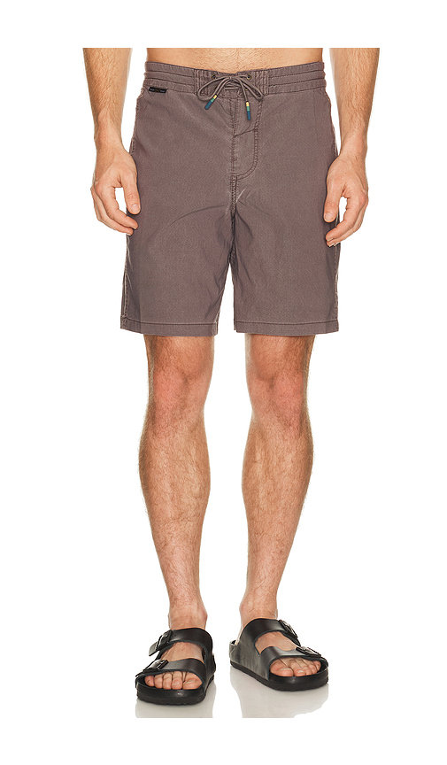 Dark Seas Go To Panel Boardshort in Brown. 36. Also