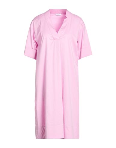Easy Woman Midi dress Pink Size 6 Cotton, Elastane