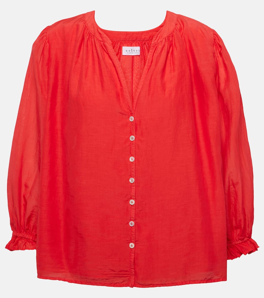Mel cotton and silk shirt