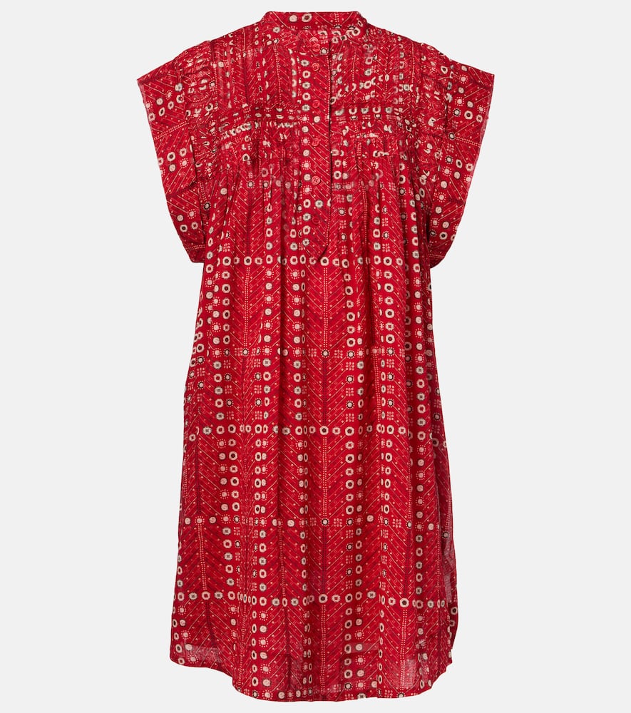 Leazali printed cotton minidress