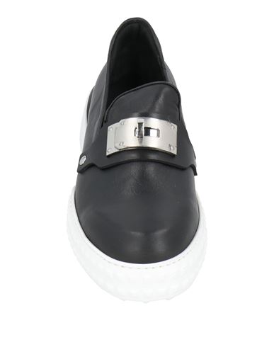 Man Loafers Black Size 10 Calfskin