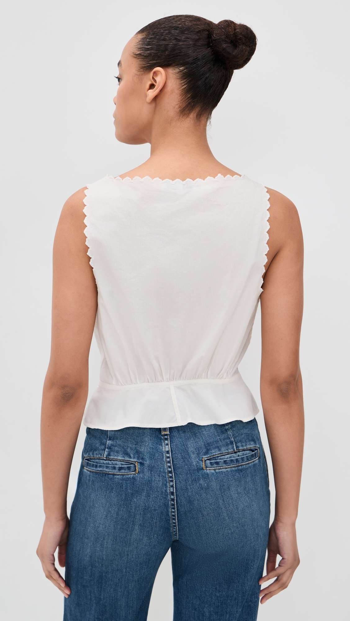 Jerry Tank Blouse Vintage White