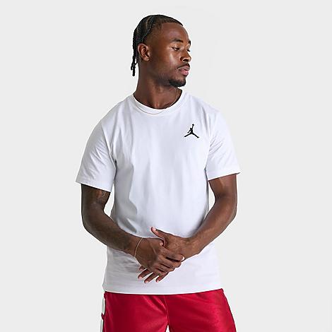 Men's Jumpman Embroidered Logo T-Shirt in White/Black