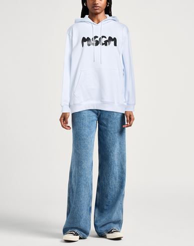Woman Sweatshirt White Size S Cotton