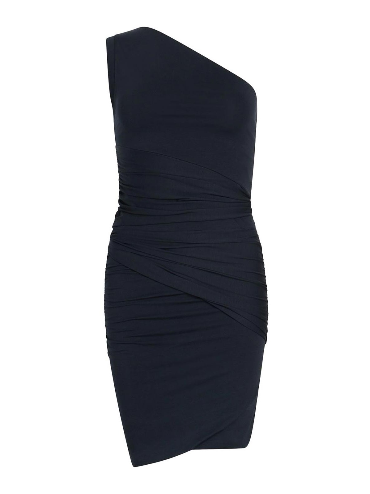 Stretch Cotton One-shoulder Dress