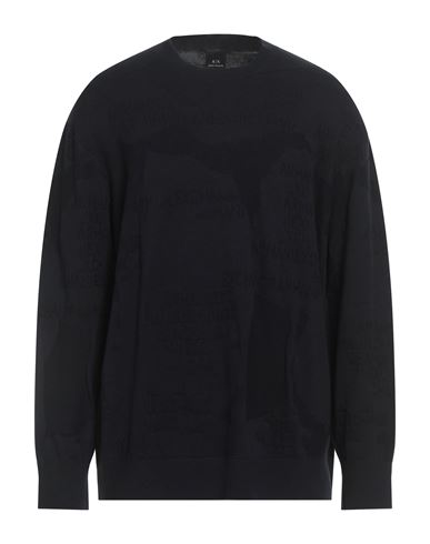 Man Sweater Midnight blue Size XXL Cotton