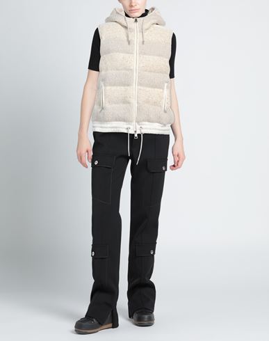 Woman Vest Cream Size 4 Polyester, Mohair wool, Alpaca wool, Polyamide