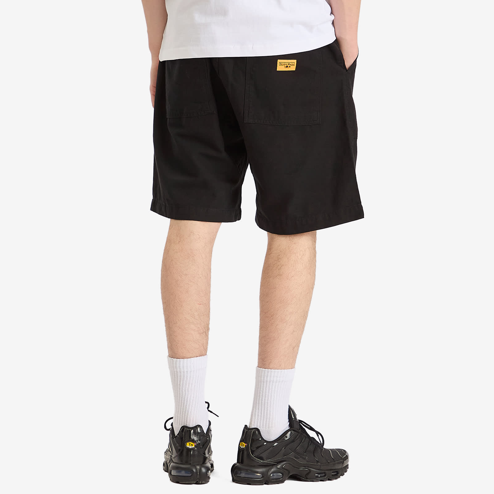 Service Works Men's Canvas Chef Short in Black