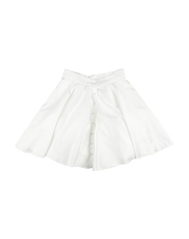 Kid Girl Kids' skirt White Size 12 Polyester, Silk
