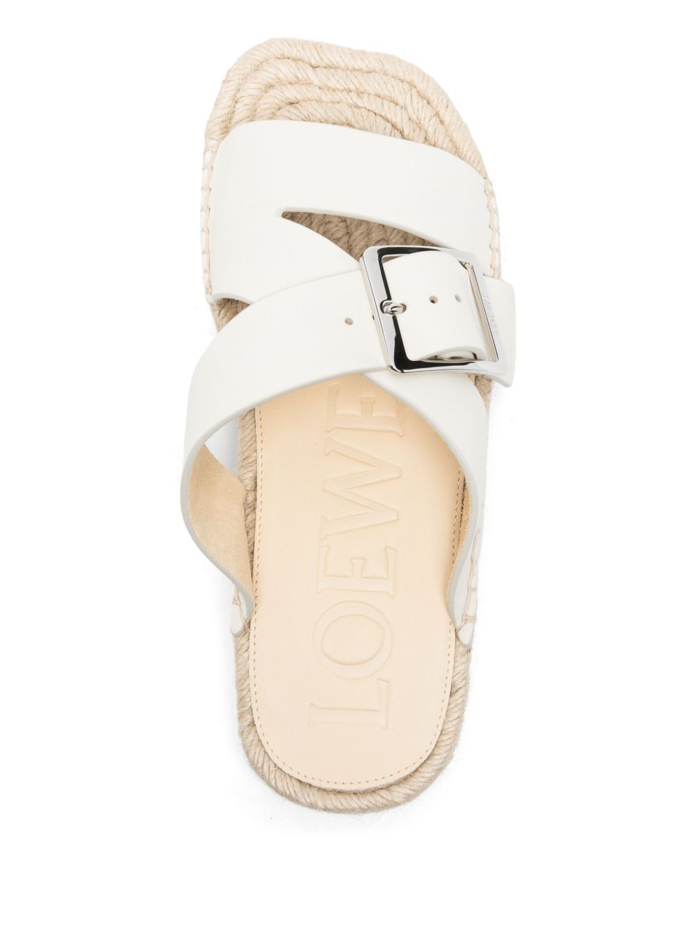 Loewe Paula's Ibiza Petal Leather Sandals