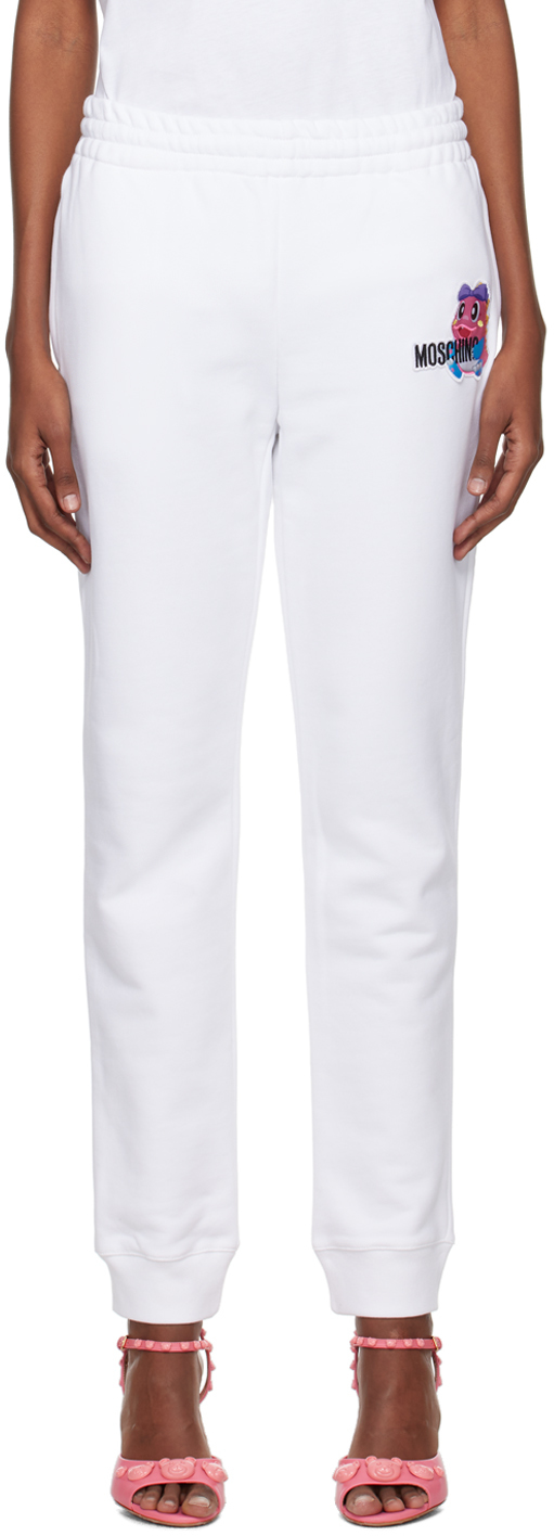 Moschino White Puzzle Bobble Lounge Pants