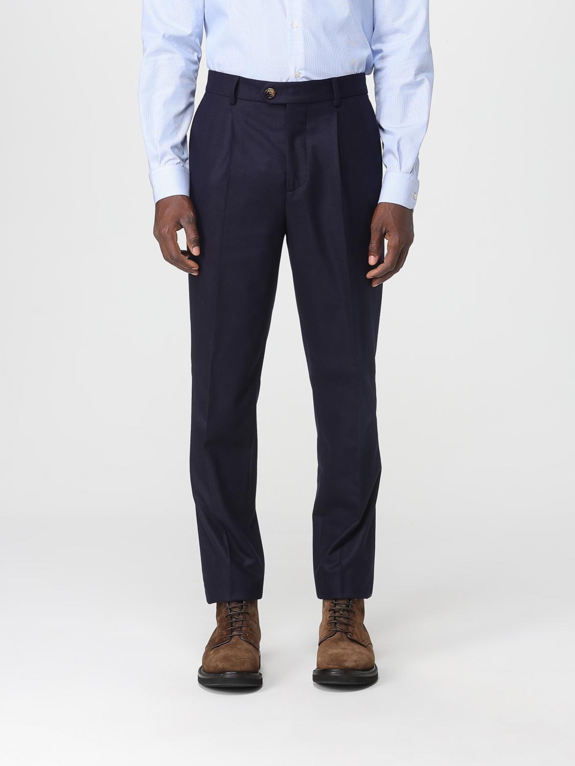 Pleated wool trousers - Grey