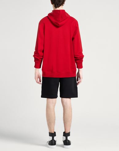 Man Sweatshirt Red Size XL Cotton