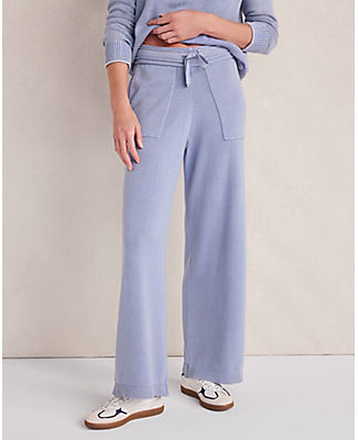 Ann Taylor Haven Well Within Organic Cotton Knit Wide Leg Pants