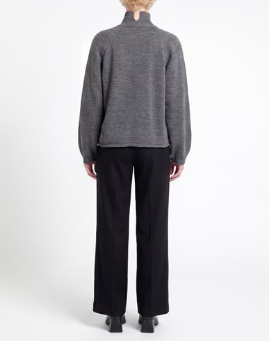 Woman Turtleneck Charcoal Size M Acrylic, Wool