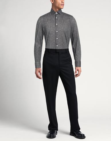 Man Shirt Black Size 15 ¾ Cotton