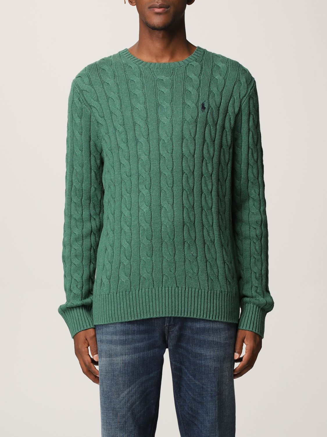 Sweater Men color Green