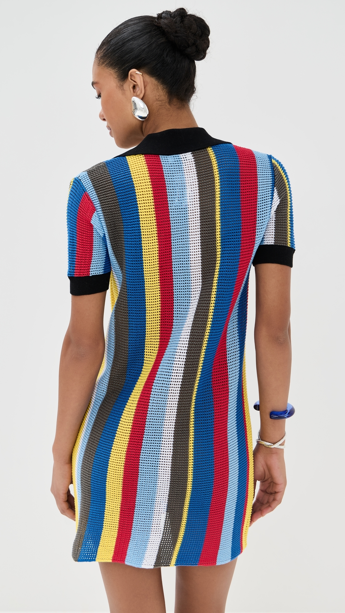 STAUD Hamel Dress Market Stripe 