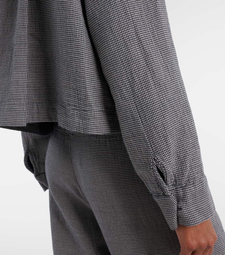 Adeline houndstooth cotton shirt